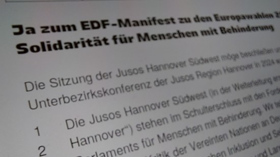 Ja zum EDF-Manifest